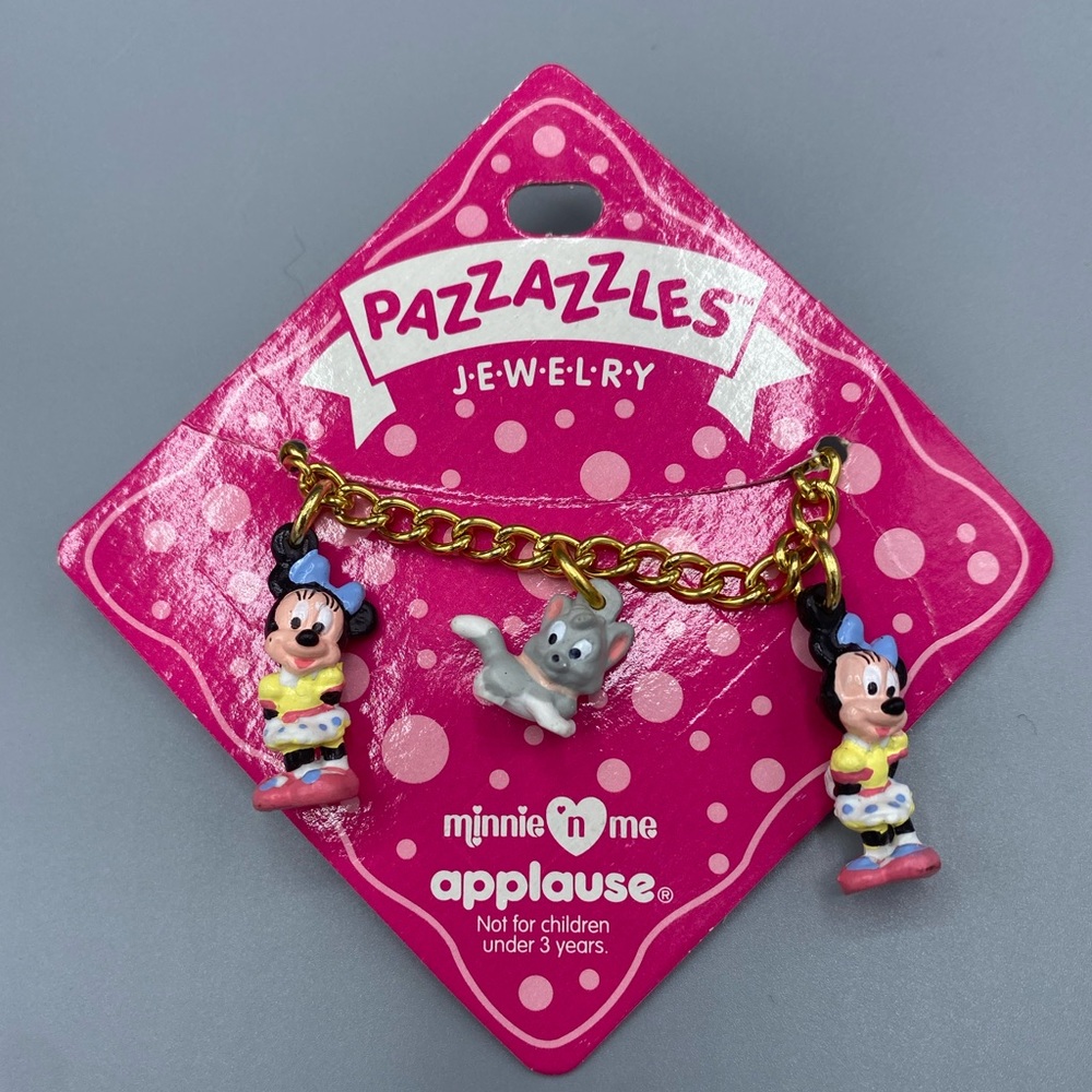 Vintage Disney’s Minnie Mouse Gold Tone Bracelet NWT
